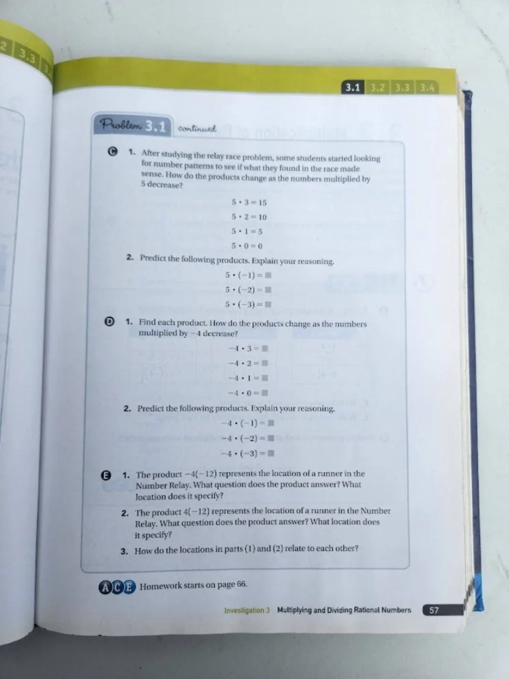 Connected Mathematics 3 Grade 7 CMP3 7th Grade Textbook Book Hardcover Pearson /